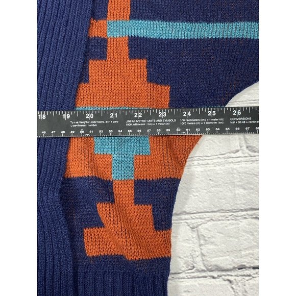 Woolrich Open‎ Cardigan Southwestern Womens Size 10 Acrylic - Picture 10 of 11